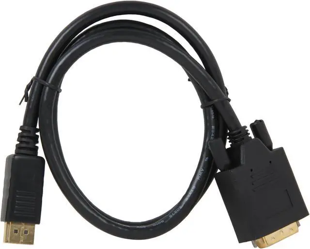 Alt view image 2 of 3 - Nippon Labs DP-DVI-3 3 ft. DP DisplayPort Male to DVI-D Male Converter Cable, Black - DP to DVI Adapter - 1920 x 1200