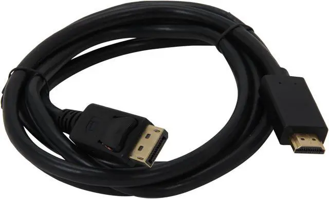 Alt view image 2 of 3 - Nippon Labs DP-HDMI-6 6 ft. DisplayPort to HDMI Converter Cable Supporting VR / 3D / 4K, Black - DP to HDMI Adapter - (M/M)