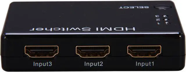 Alt view image 2 of 8 - Nippon Labs HDMI-3X1-SWT HDMI Switch Hub with 1 Output Female Port and 3 Input Female Port, Black