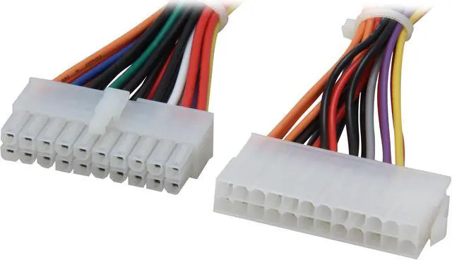 Main image of Nippon Labs POW-10206 6" 20 Pin Female to 24 Pin Male ATX Power Extension cable - OEM