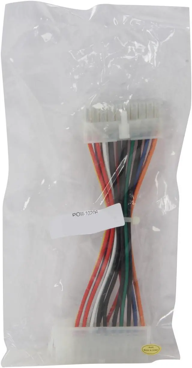 Alt view image 3 of 3 - Nippon Labs POW-10206 6" 20 Pin Female to 24 Pin Male ATX Power Extension cable - OEM