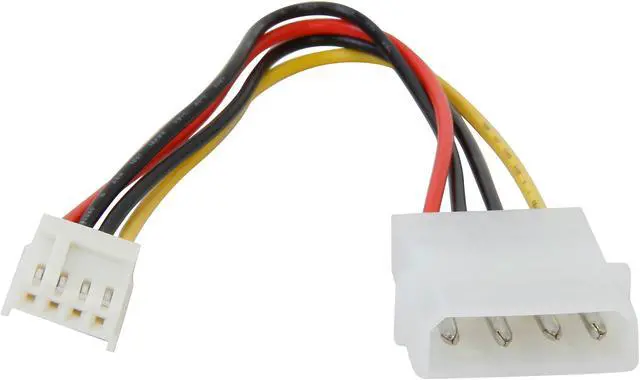 Alt view image 2 of 3 - Nippon Labs POW-05206 6.1 in. 5.25 Male to 3.5 Female Internal DC Adaptor Cable Female to Male - OEM