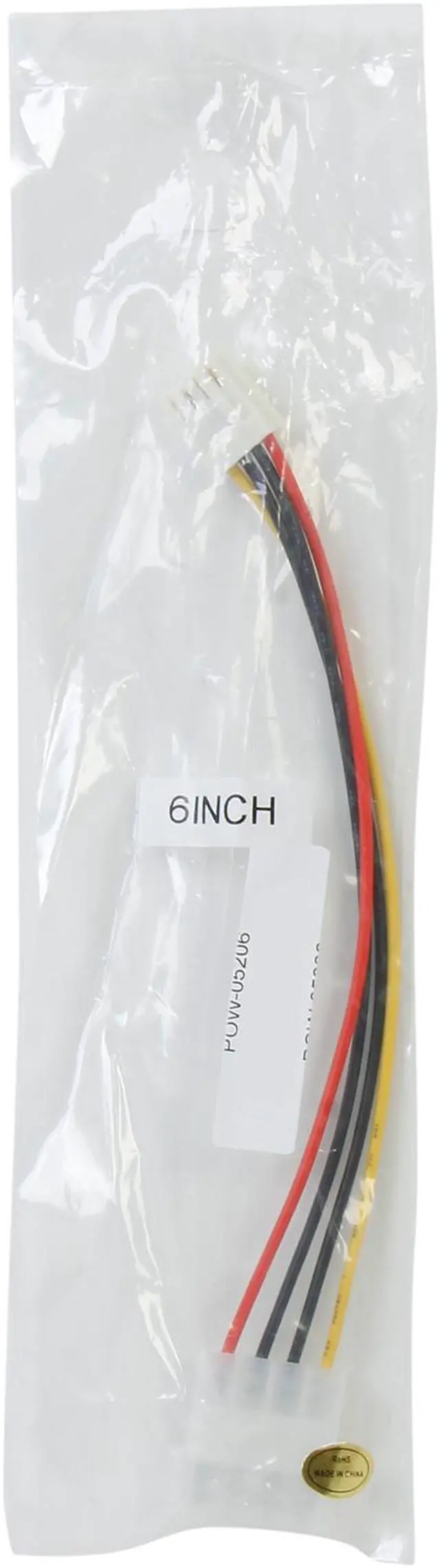 Alt view image 3 of 3 - Nippon Labs POW-05206 6.1 in. 5.25 Male to 3.5 Female Internal DC Adaptor Cable Female to Male - OEM