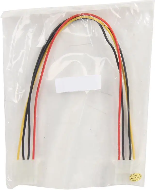 Alt view image 3 of 3 - Nippon Labs POW-04412 8" Molex 5.25 Female to Female Power Supply Cable