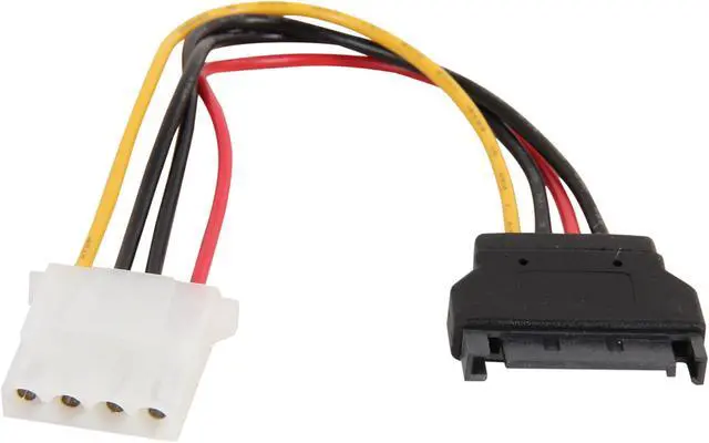 Alt view image 2 of 3 - Nippon Labs POW-S6120-7IN 7 in. SATA Power Adaptor 5.25 Female to SATA Power Female to Male - OEM