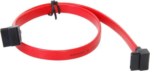 Alt view image 2 of 3 - Nippon Labs SATA3-1.5FT-90R 1.5 ft. SATA III Male to Male Cable with Right Angel Connectors, Red - OEM