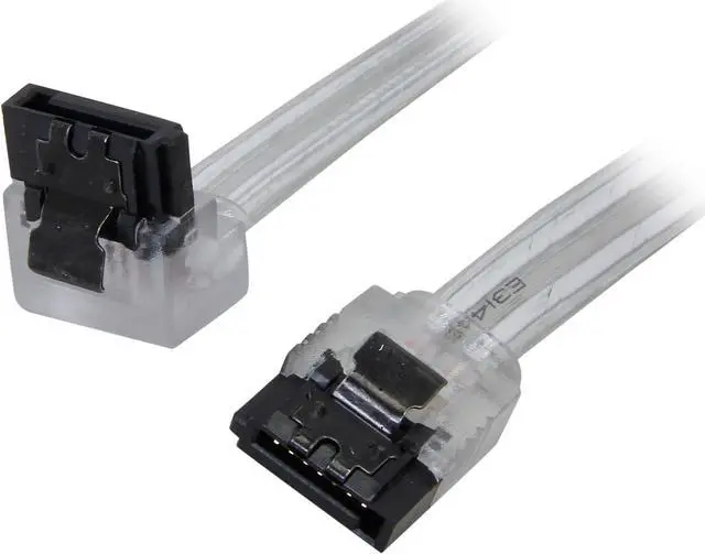 Main image of Nippon Labs SATA3L0.8FT-90/180SL 0.8 ft. SATA III Cable w/ Locking Latch (90 degree to 180 degree) 0.8 feet- OEM