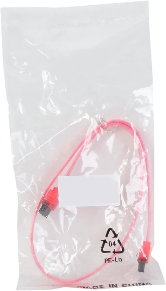 Alt view image 3 of 3 - Nippon Labs SATA3L-1.5FT-RD 1.5 ft. SATA III Male to Male Latching Cable, UV Red - OEM