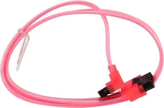 Alt view image 2 of 3 - Nippon Labs SATA3L1.5FT-90/180RD 1.5 ft. SATA III Cable w/ Locking Latch (90 degree to 180 degree) 1.5 feet- OEM