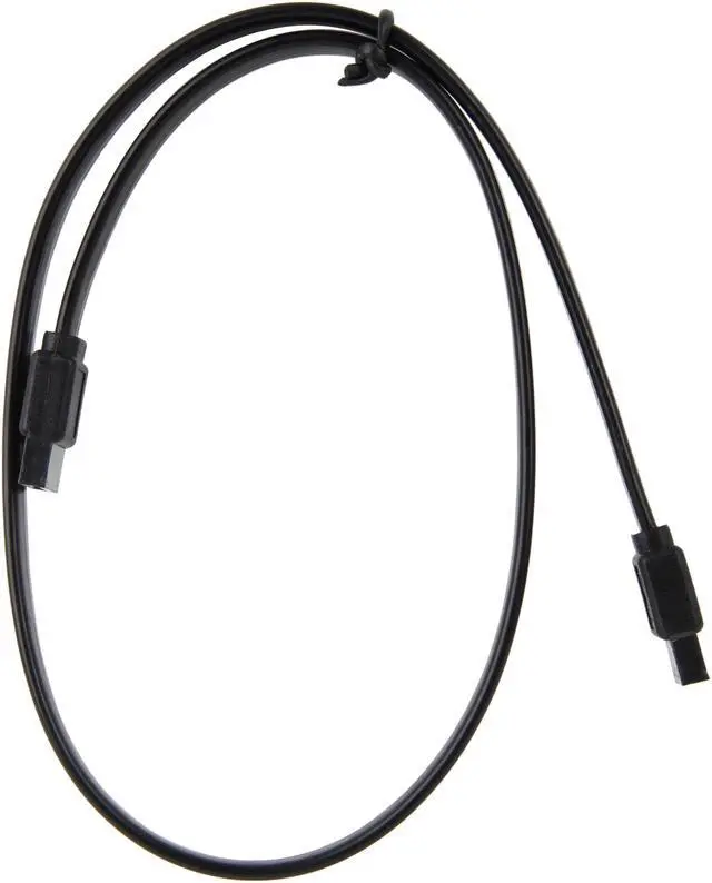 Alt view image 2 of 3 - Nippon Labs SATA3-1.5FT-BK 1.5 ft. SATA III Male to Male Cable, Black - OEM
