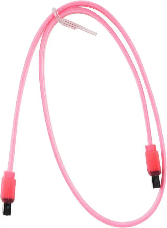 Alt view image 2 of 3 - Nippon Labs SATA3-1.5FT-RD 1.5 ft. SATA III Male to Male Cable, UV Red - OEM