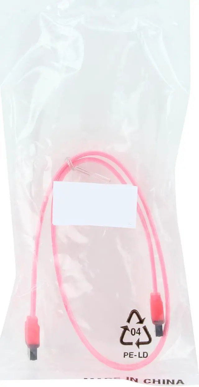 Alt view image 3 of 3 - Nippon Labs SATA3-1.5FT-RD 1.5 ft. SATA III Male to Male Cable, UV Red - OEM