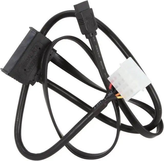 Alt view image 2 of 3 - Nippon Labs SATA-COMBO-1.5BK 1.5 ft. SATA and Power Combination 1.5ft Cable 1.5 feet- OEM