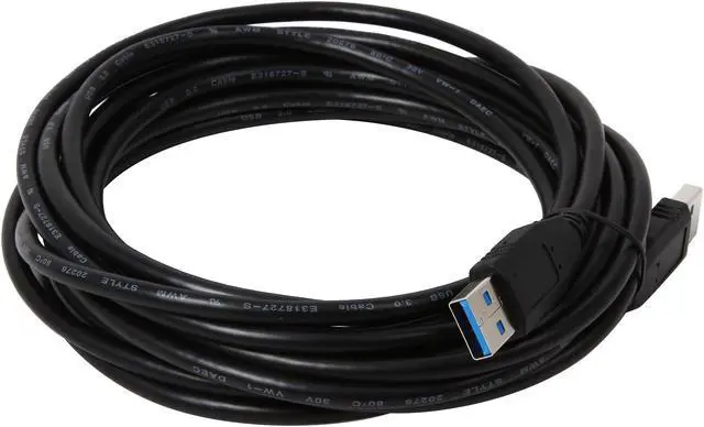 Alt view image 2 of 3 - Nippon Labs 15 ft USB3-15MM-BK 15ft Black Cable 15 feet