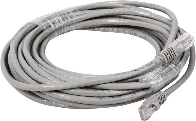 Alt view image 2 of 3 - Nippon Labs CAT6MB-25GY 25 ft. CAT 6 UTP Injection Molded Boot Patch Ethernet Cable, Gray - OEM