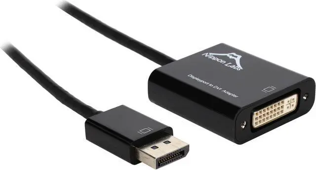 Main image of Nippon Labs AD-DP-DVI-PS 6" DP DisplayPort Male to DVI Female 1080P Passive Adapter Converter - OEM