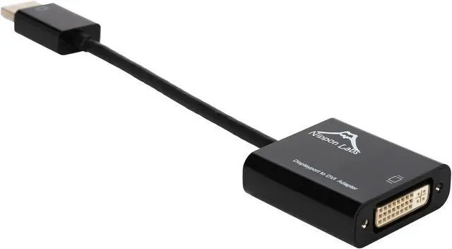 Alt view image 2 of 3 - Nippon Labs AD-DP-DVI-PS 6" DP DisplayPort Male to DVI Female 1080P Passive Adapter Converter - OEM