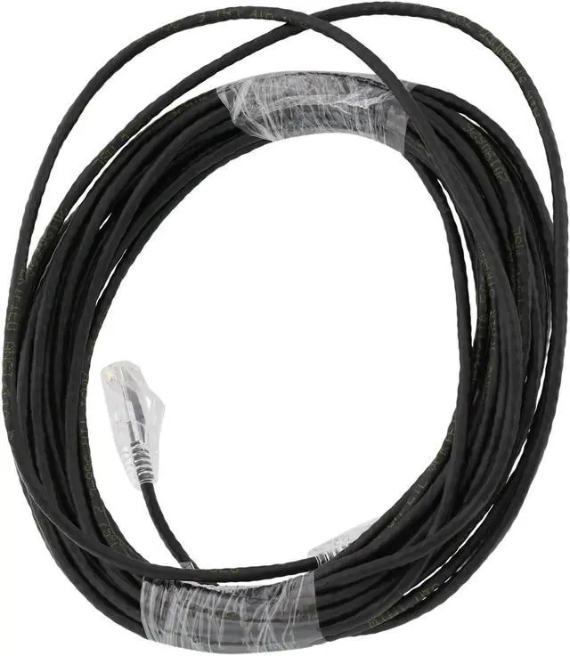 Alt view image 2 of 2 - Nippon Labs 28 AWG Snagless Ultra Slim Cat6  Ethernet Patch Cable - Network Internet Cord - RJ45, Stranded, 550Mhz, UTP, - 25ft, Black