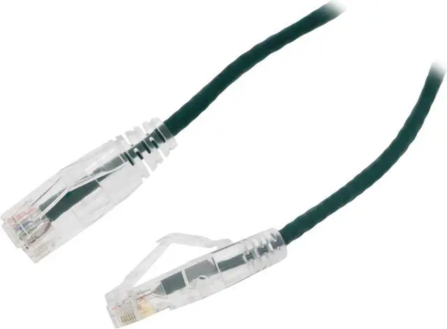 Main image of Nippon Labs 28 AWG Snagless Ultra Slim Cat6  Ethernet Patch Cable - Network Internet Cord - RJ45, Stranded, 550Mhz, UTP, - 3ft, Green