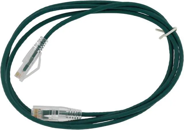 Alt view image 2 of 2 - Nippon Labs 28 AWG Snagless Ultra Slim Cat6 Ethernet Patch Cable - Network Internet Cord - RJ45, Stranded, 550Mhz, UTP, - 5ft, Green