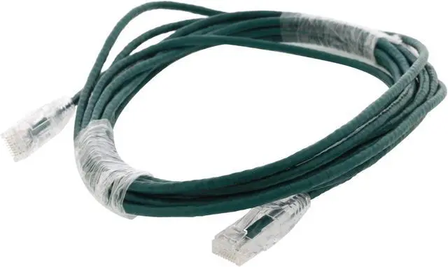 Alt view image 2 of 2 - Nippon Labs 28 AWG Snagless Ultra Slim Cat6  Ethernet Patch Cable - Network Internet Cord - RJ45, Stranded, 550Mhz, UTP, - 15ft, Green