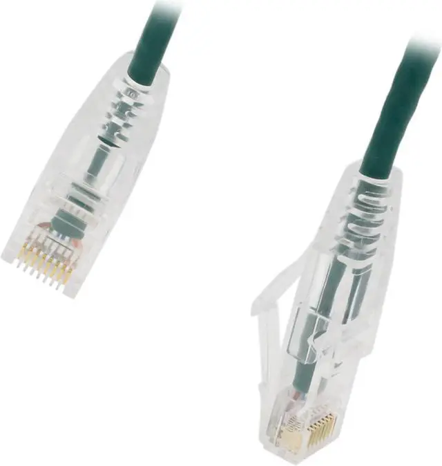 Main image of Nippon Labs 28 AWG Snagless Ultra Slim Cat6  Ethernet Patch Cable - Network Internet Cord - RJ45, Stranded, 550Mhz, UTP, - 20ft, Green