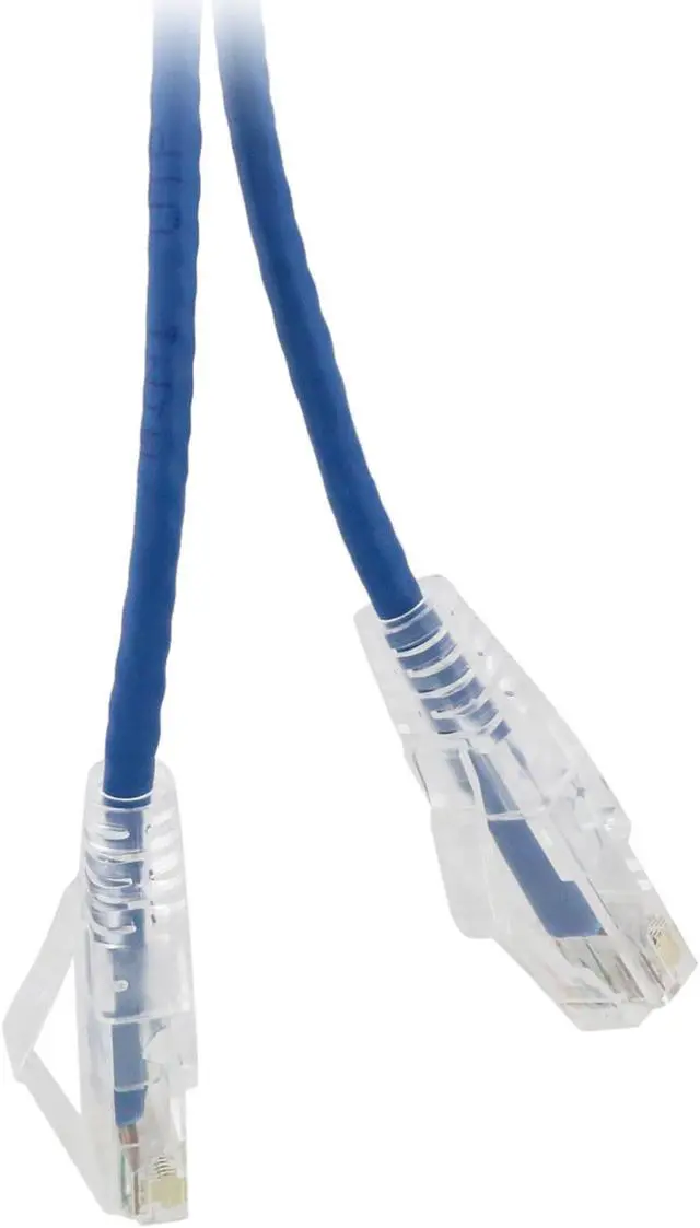 Main image of Nippon Labs 28 AWG Snagless Ultra Slim Cat6 Ethernet Patch Cable - Network Internet Cord - RJ45, Stranded, 550Mhz, UTP, - 3ft, Blue