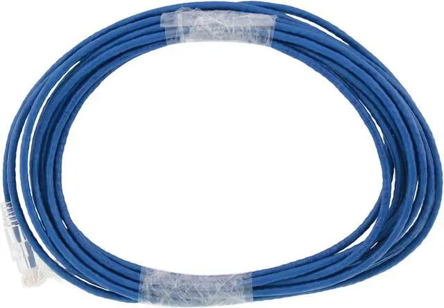 Alt view image 2 of 2 - Nippon Labs 28 AWG Snagless Ultra Slim Cat6 Ethernet Patch Cable - Network Internet Cord - RJ45, Stranded, 550Mhz, UTP, - 15ft, Blue
