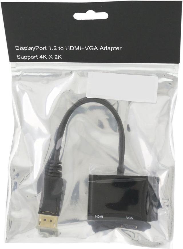 Alt view image 2 of 2 - Nippon Labs 30DP-HMVG2-4K DisplayPort 1.2 to HDMI / VGA Travel Adapter Converter, 4K Ready, 2-in-1 DisplayPort to HDMI or VGA