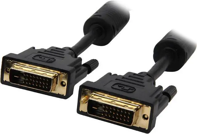 Main image of Nippon Labs DVI-6-DD-2P 6 ft. DVI-D Male to Male Cable with Digital Dual-link, Black (2-Pack)