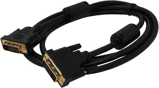 Alt view image 2 of 2 - Nippon Labs DVI-6-DD-2P 6 ft. DVI-D Male to Male Cable with Digital Dual-link, Black (2-Pack)