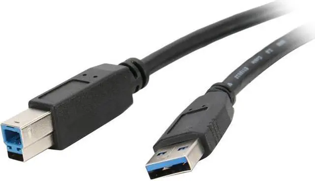 Main image of Nippon Labs USB3-6AB-2P 6 ft. USB 3.0 Type A Male to B Male Cable for Printer and Scanner, Black - 2 Packs