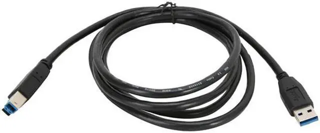 Alt view image 2 of 2 - Nippon Labs USB3-6AB-2P 6 ft. USB 3.0 Type A Male to B Male Cable for Printer and Scanner, Black - 2 Packs