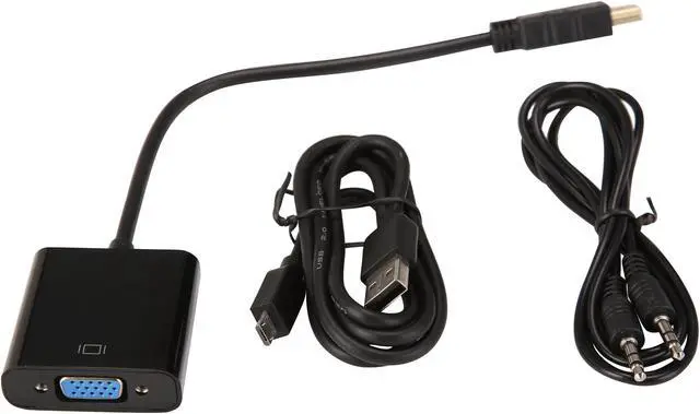 Alt view image 4 of 4 - Nippon Labs 20AD-HDMIVGA-MF Dongle-style HDMI to VGA Video Active Adapter Converter with 3.5mm Audio for Desktop PC / Laptop / Ultrabook - 1920 x 1080 Resolution