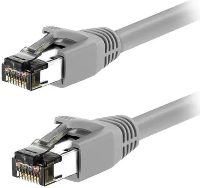 Alt view image 2 of 2 - Nippon Labs Cat8 RJ45 35FT Ethernet Patch Internet Network LAN Cable, Indoor/Outdoor, 24AWG, Shielded Latest 40Gbps 2000Mhz, Weatherproof S/FTP for Router, PS4, PS5, Xbox, PoE, Switch, Modem (Gray)