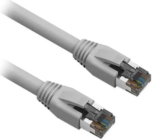 Main image of Nippon Labs Cat8 RJ45 15FT Ethernet Patch Internet Network LAN Cable, Indoor/Outdoor, 24AWG, Shielded Latest 40Gbps 2000Mhz, Weatherproof S/FTP for Router, PS4, PS5, Xbox, PoE, Switch, Modem (Gray)