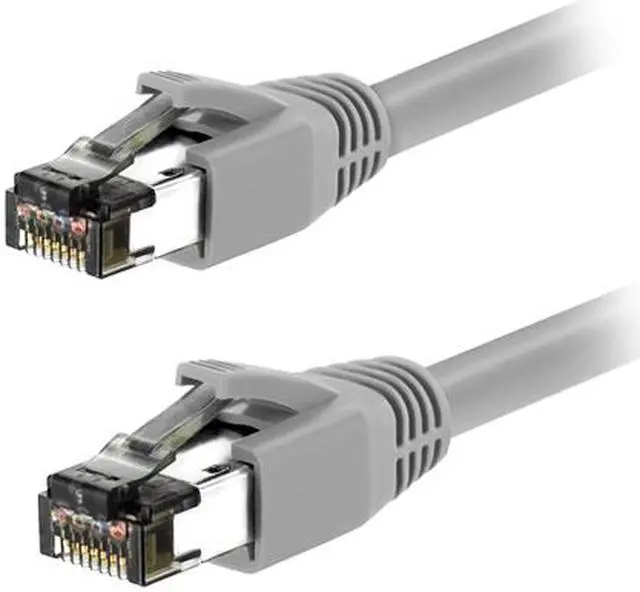 Alt view image 2 of 2 - Nippon Labs Cat8 RJ45 7FT Ethernet Patch Internet Network LAN Cable, Indoor/Outdoor, 24AWG, Shielded Latest 40Gbps 2000Mhz, Weatherproof S/FTP for Router, PS4, PS5, Xbox, PoE, Switch, Modem (Gray)