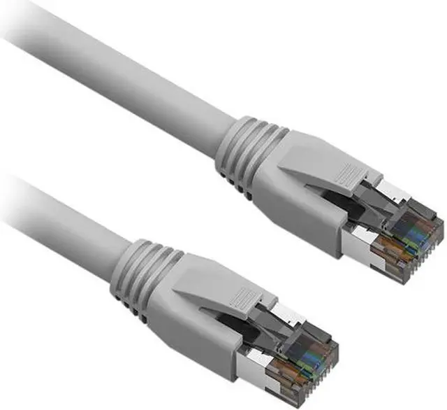 Main image of Nippon Labs Cat8 RJ45 5FT Ethernet Patch Internet Network LAN Cable, Indoor/Outdoor, 24AWG, Shielded Latest 40Gbps 2000Mhz, Weatherproof S/FTP for Router, PS4, PS5, Xbox, PoE, Switch, Modem (Gray)