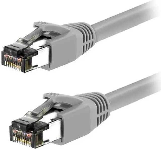 Alt view image 2 of 2 - Nippon Labs Cat8 RJ45 5FT Ethernet Patch Internet Network LAN Cable, Indoor/Outdoor, 24AWG, Shielded Latest 40Gbps 2000Mhz, Weatherproof S/FTP for Router, PS4, PS5, Xbox, PoE, Switch, Modem (Gray)
