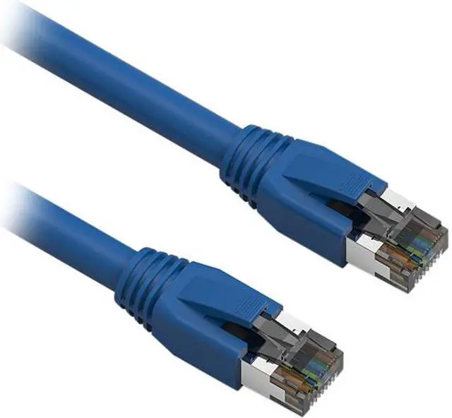 Main image of Nippon Labs Cat8 RJ45 35FT Ethernet Patch Internet Network LAN Cable, Indoor/Outdoor, 24AWG, Shielded Latest 40Gbps 2000Mhz, Weatherproof S/FTP for Router, PS4, PS5, Xbox, PoE, Switch, Modem (Blue)
