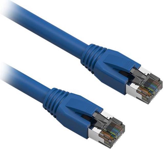 Main image of Nippon Labs Cat8 RJ45 25FT Ethernet Patch Internet Network LAN Cable, Indoor/Outdoor, 24AWG, Shielded Latest 40Gbps 2000Mhz, Weatherproof S/FTP for Router, PS4, PS5, Xbox, PoE, Switch, Modem (Blue)