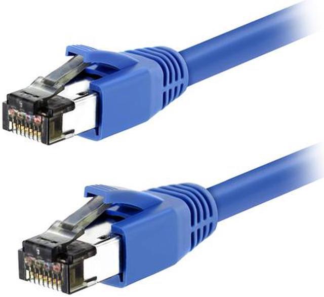 Alt view image 2 of 2 - Nippon Labs Cat8 RJ45 25FT Ethernet Patch Internet Network LAN Cable, Indoor/Outdoor, 24AWG, Shielded Latest 40Gbps 2000Mhz, Weatherproof S/FTP for Router, PS4, PS5, Xbox, PoE, Switch, Modem (Blue)