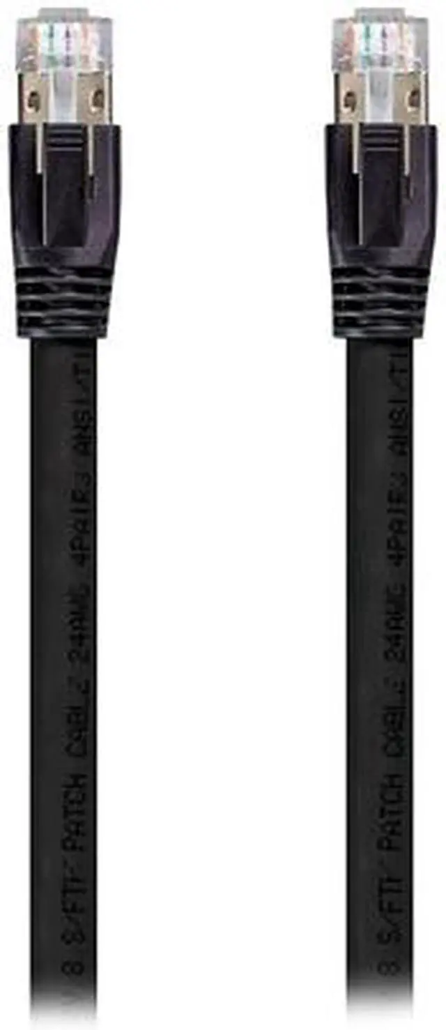 Alt view image 4 of 4 - Nippon Labs Cat8 RJ45 50FT Ethernet Patch Internet Network LAN Cable, Indoor/Outdoor, 24AWG, Shielded Latest 40Gbps 2000Mhz, Weatherproof S/FTP for Router, PS4, PS5, Xbox, PoE, Switch, Modem (Black)