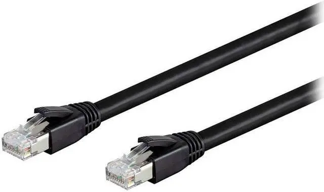 Main image of Nippon Labs Cat8 RJ45 25FT Ethernet Patch Internet Network LAN Cable, Indoor/Outdoor, 24AWG, Shielded Latest 40Gbps 2000Mhz, Weatherproof S/FTP for Router, PS4, PS5, Xbox, PoE, Switch, Modem (Black)