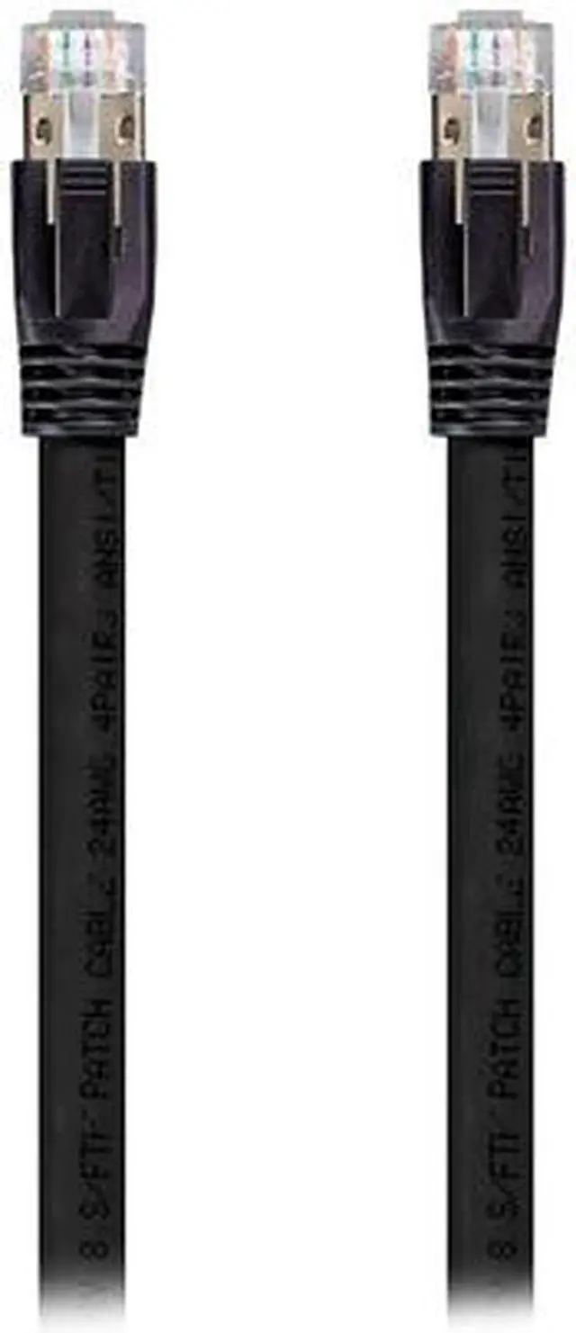 Alt view image 4 of 4 - Nippon Labs Cat8 RJ45 25FT Ethernet Patch Internet Network LAN Cable, Indoor/Outdoor, 24AWG, Shielded Latest 40Gbps 2000Mhz, Weatherproof S/FTP for Router, PS4, PS5, Xbox, PoE, Switch, Modem (Black)