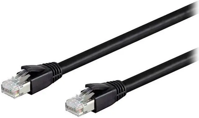 Main image of Nippon Labs Cat8 RJ45 10FT Ethernet Patch Internet Network LAN Cable, Indoor/Outdoor, 24AWG, Shielded Latest 40Gbps 2000Mhz, Weatherproof S/FTP for Router, PS4, PS5, Xbox, PoE, Switch, Modem (Black)