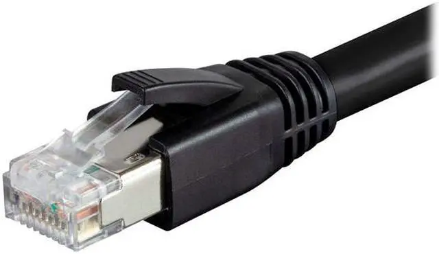 Alt view image 2 of 4 - Nippon Labs Cat8 RJ45 5FT Ethernet Patch Internet Network LAN Cable, Indoor/Outdoor, 24AWG, Shielded Latest 40Gbps 2000Mhz, Weatherproof S/FTP for Router, PS4, PS5, Xbox, PoE, Switch, Modem (Black)