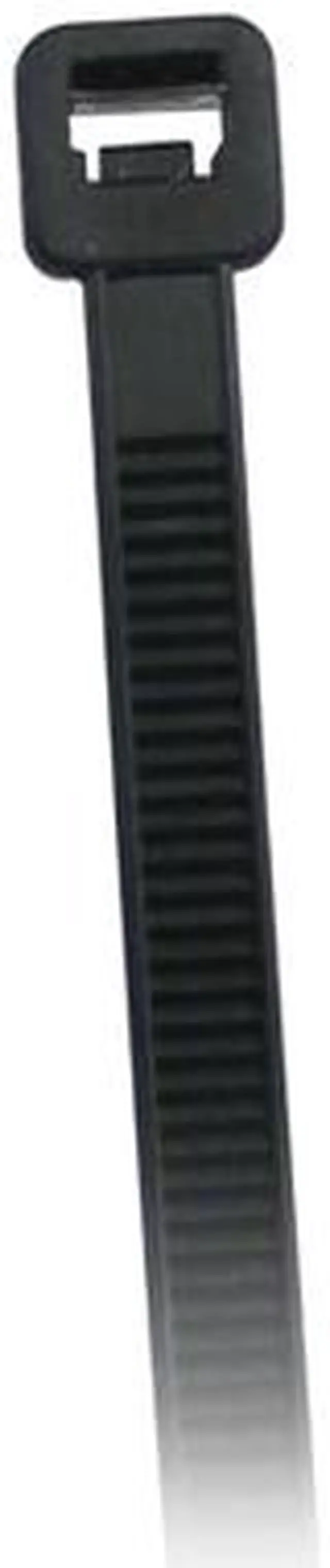 Alt view image 2 of 3 - Nippon Labs 50CV-100-UV UV Resistant Nylon Cable Tie, 4 inches Long, 18 lbs. Tensile Strength, 100pcs/pack - Black (Nylon 66, UL 94V-2)