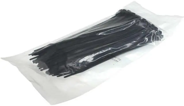Alt view image 3 of 3 - Nippon Labs 50CV-100-UV UV Resistant Nylon Cable Tie, 4 inches Long, 18 lbs. Tensile Strength, 100pcs/pack - Black (Nylon 66, UL 94V-2)