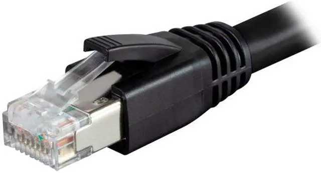 Alt view image 3 of 3 - Nippon Labs Cat8 RJ45 1FT Ethernet Patch Internet Network LAN Cable, Indoor/Outdoor, 24AWG, Shielded Latest 40Gbps 2000Mhz, Weatherproof S/FTP for Router, PS4, PS5, Xbox, PoE, Switch, Modem (Black)